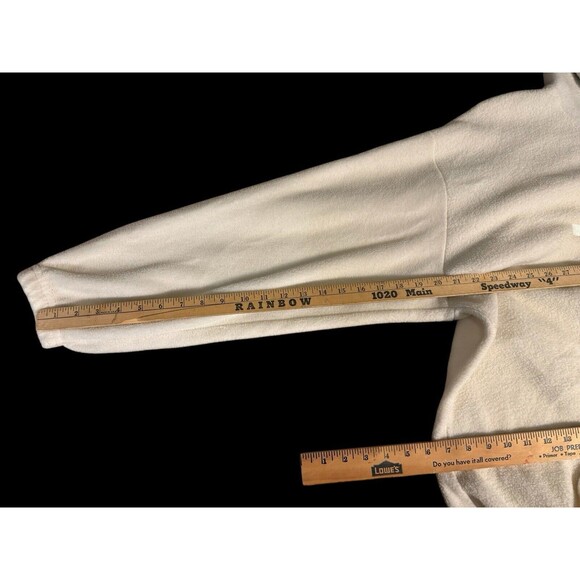 Tommy Hilfiger Men's Fleece Hoodie Sweatshirt Size XL Drawstring White Logo VTG - Picture 5 of 7